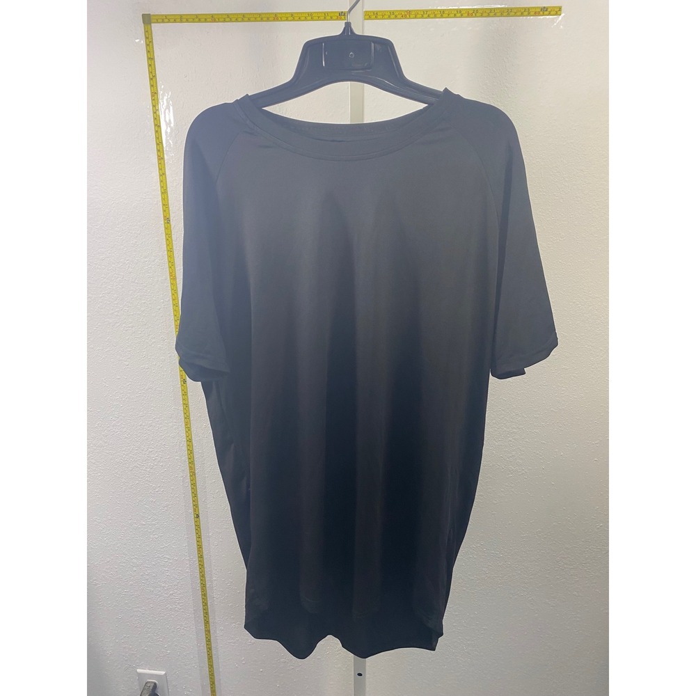 Manfinity Mens XXL Black Short Sleeve Athletic T-Shirt Performance Gym Top